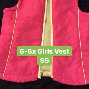 Girls 6-6x vest